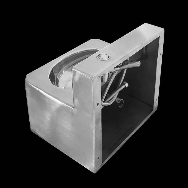 Kuge wall mounted vandal-resistant 304 prison stainless steel wash basin for secure sector