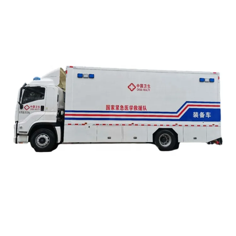Health  Mobile laboratory car for VolvoFirst Aid Vehicle ambulance mobile medical cart mobile hospital truck for Sale