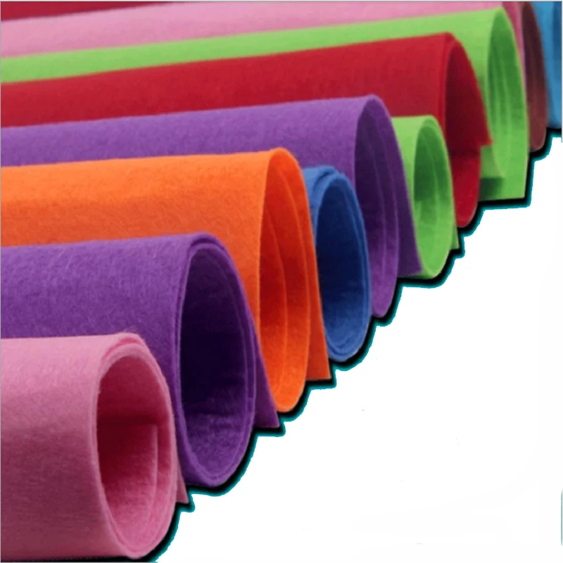 recycled material pieces thick felt roll