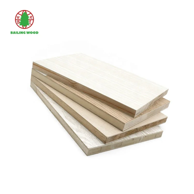 Hot Selling High Quality Standard Size 1220mm*2440mm Wood Melamine Blockboard Laminated Wood Boards