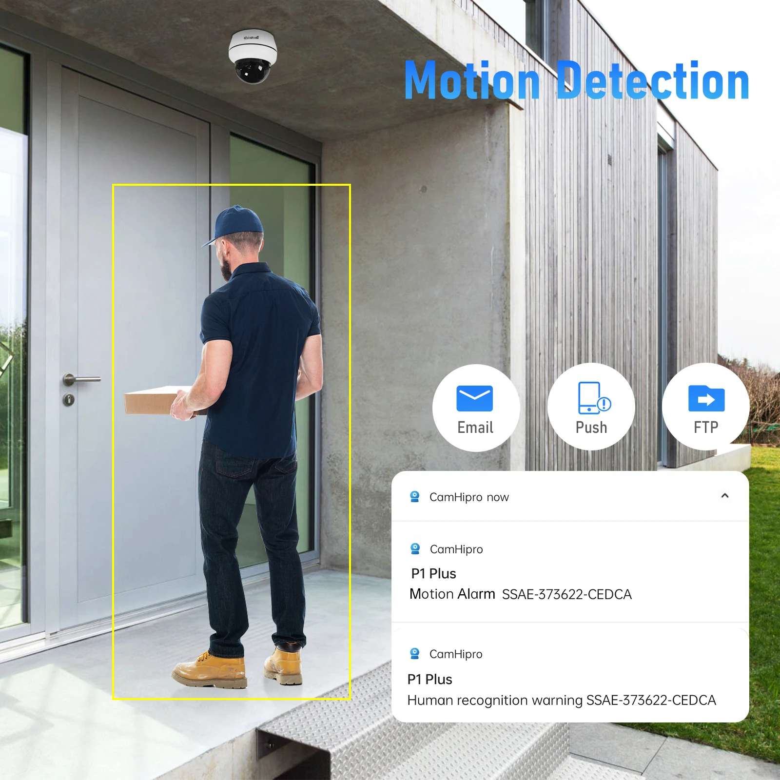 Купольная IP-камера JideTech P1 Plus-5X-5MP PTZ POE 5 Мп H.265 50X с ночным видением