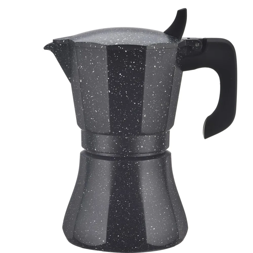 New arrival customized  moka aluminum ceramic coffee pot with top quality and high appearance