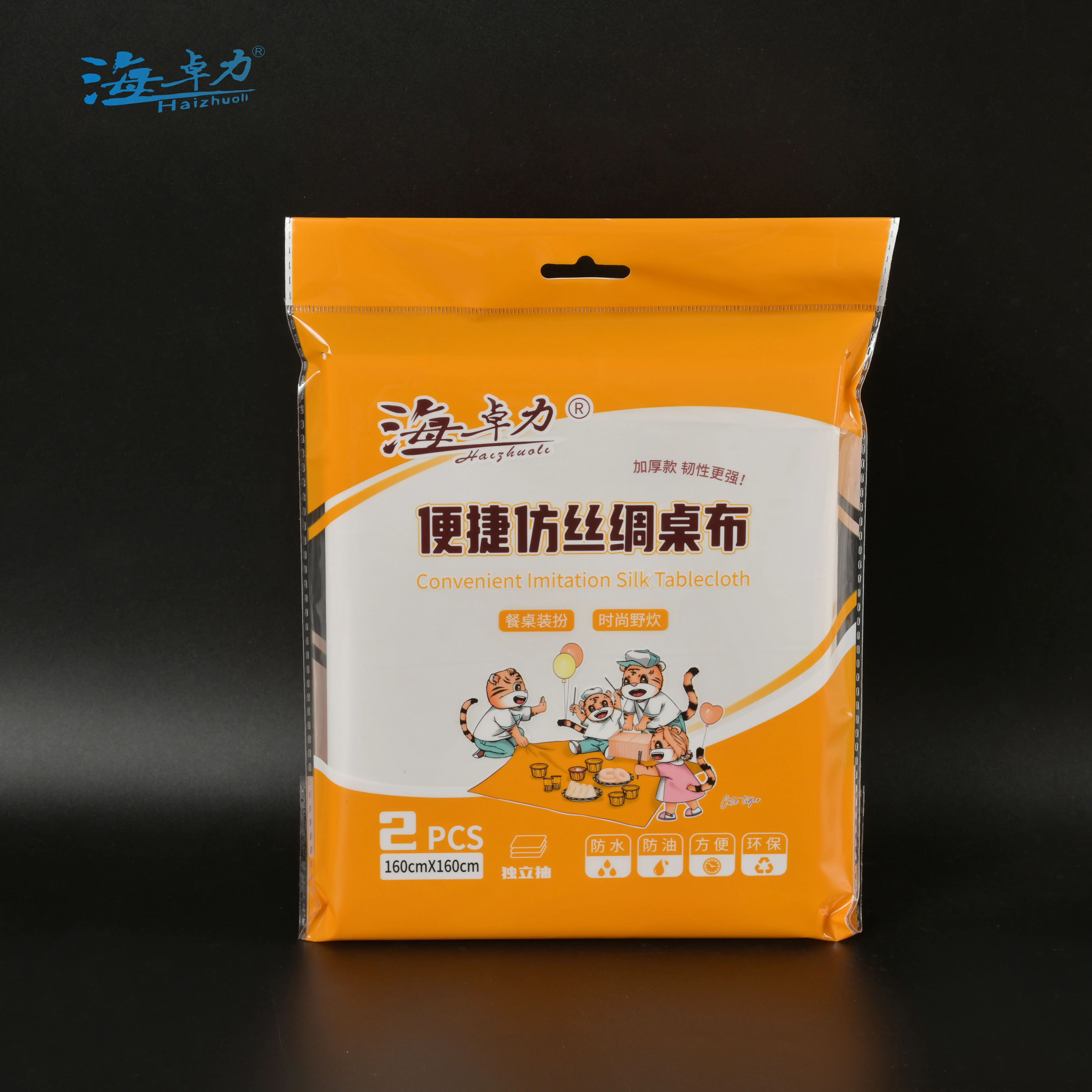 Hot Seller Luxury Wedding Restaurant Party Tablecloth Plastic Disposable Tablecloth