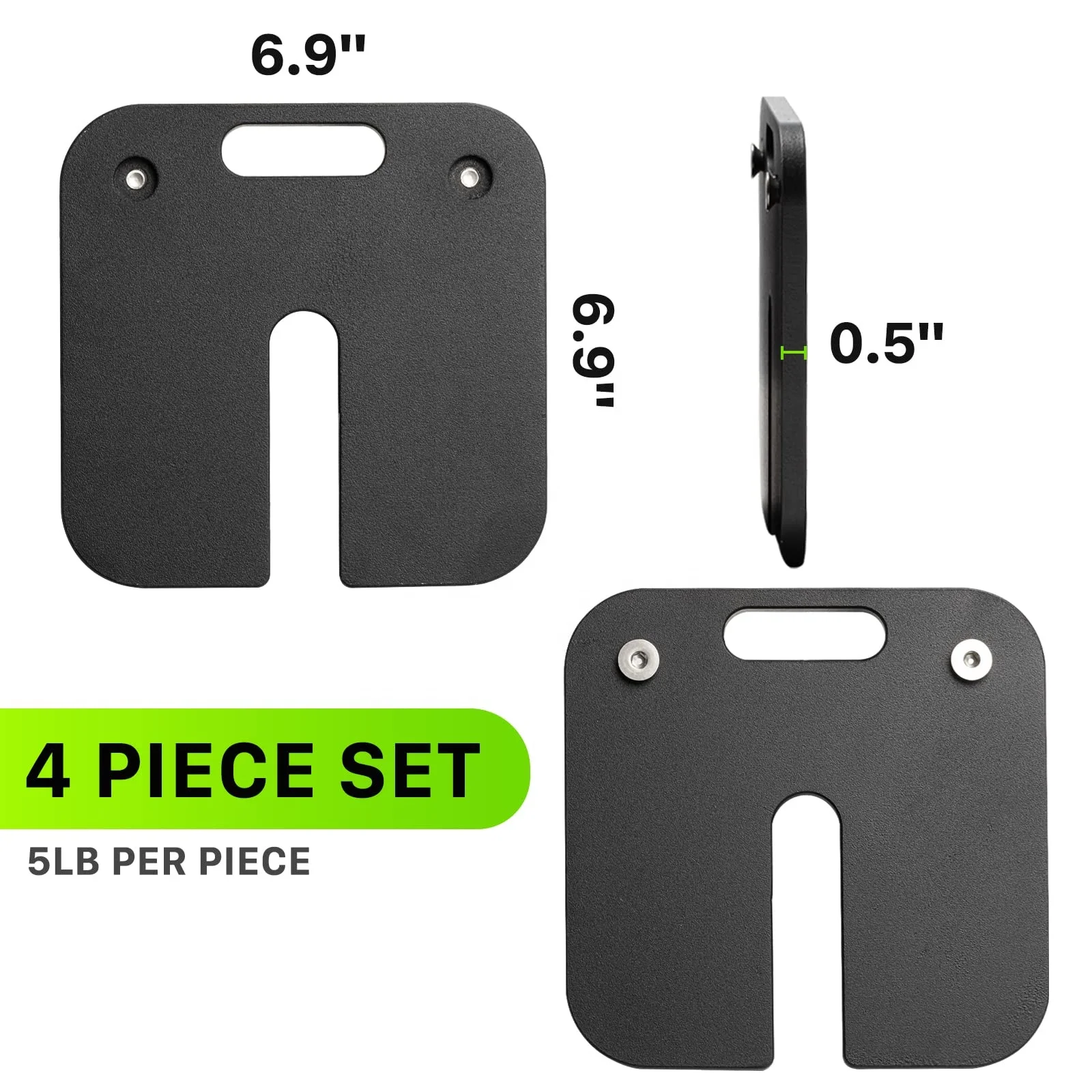 Julyfit Adjustable Dumbbell Plates, 6 Pieces 5lb Weight barbell plates