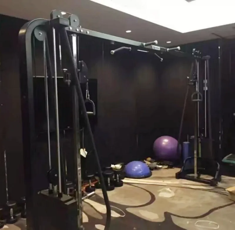 gym crossover cable machine weight stacks pull up bar cable machine for strength training