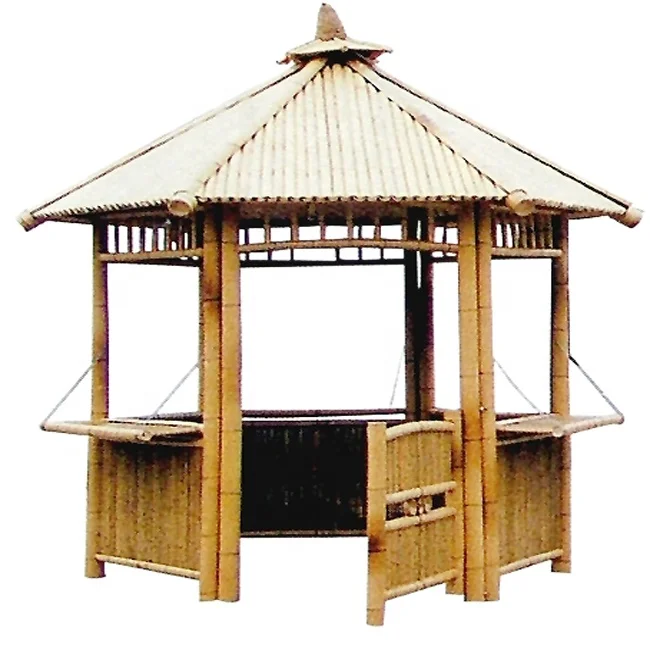 Big Outdoor Bamboo Gazebo Bamboo Pergola, Bamboo Gazebo House Outdoor