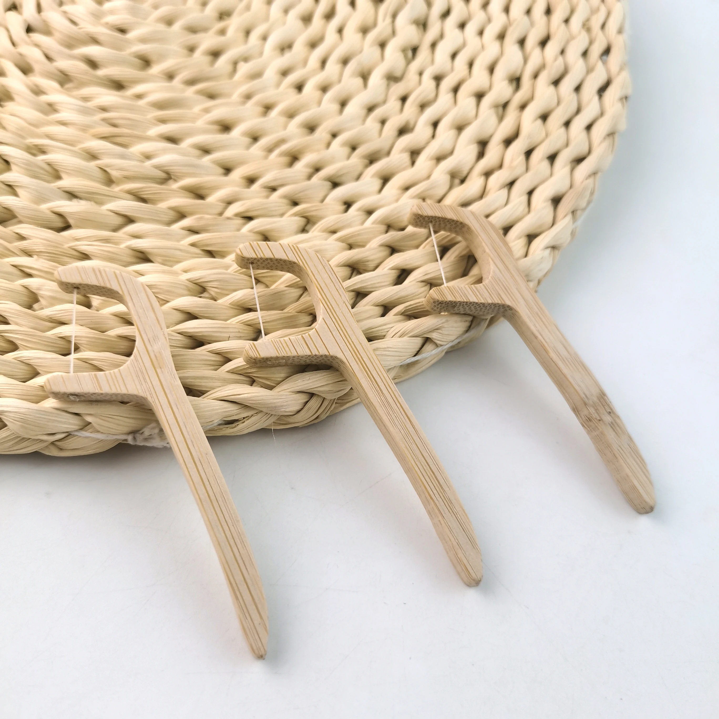 Zero Waste Vegan Organic Bamboo Dental Floss Picks Tooth Flosser for Adults & Kids Toothpick Stick Soft on Gum & Teeth