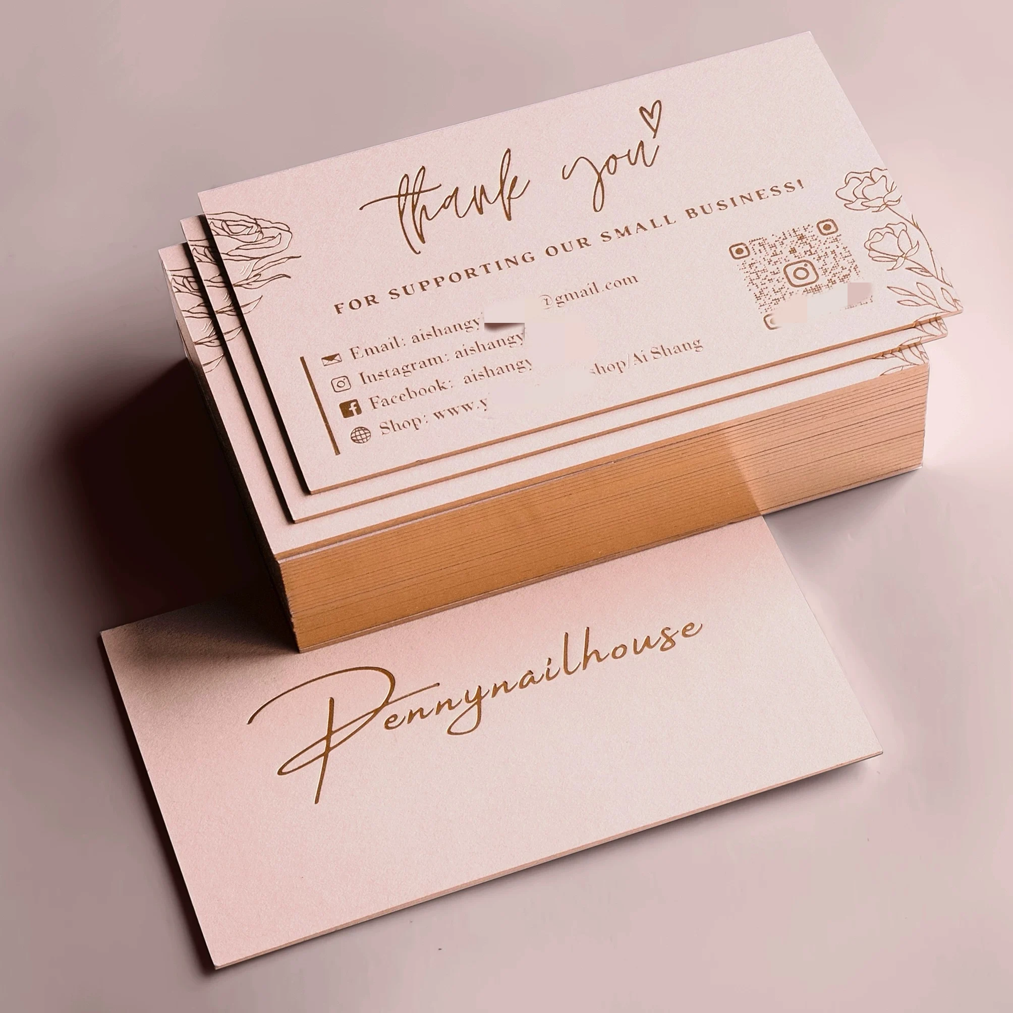 Support small quantity custom printing premium luxury food bakery business card