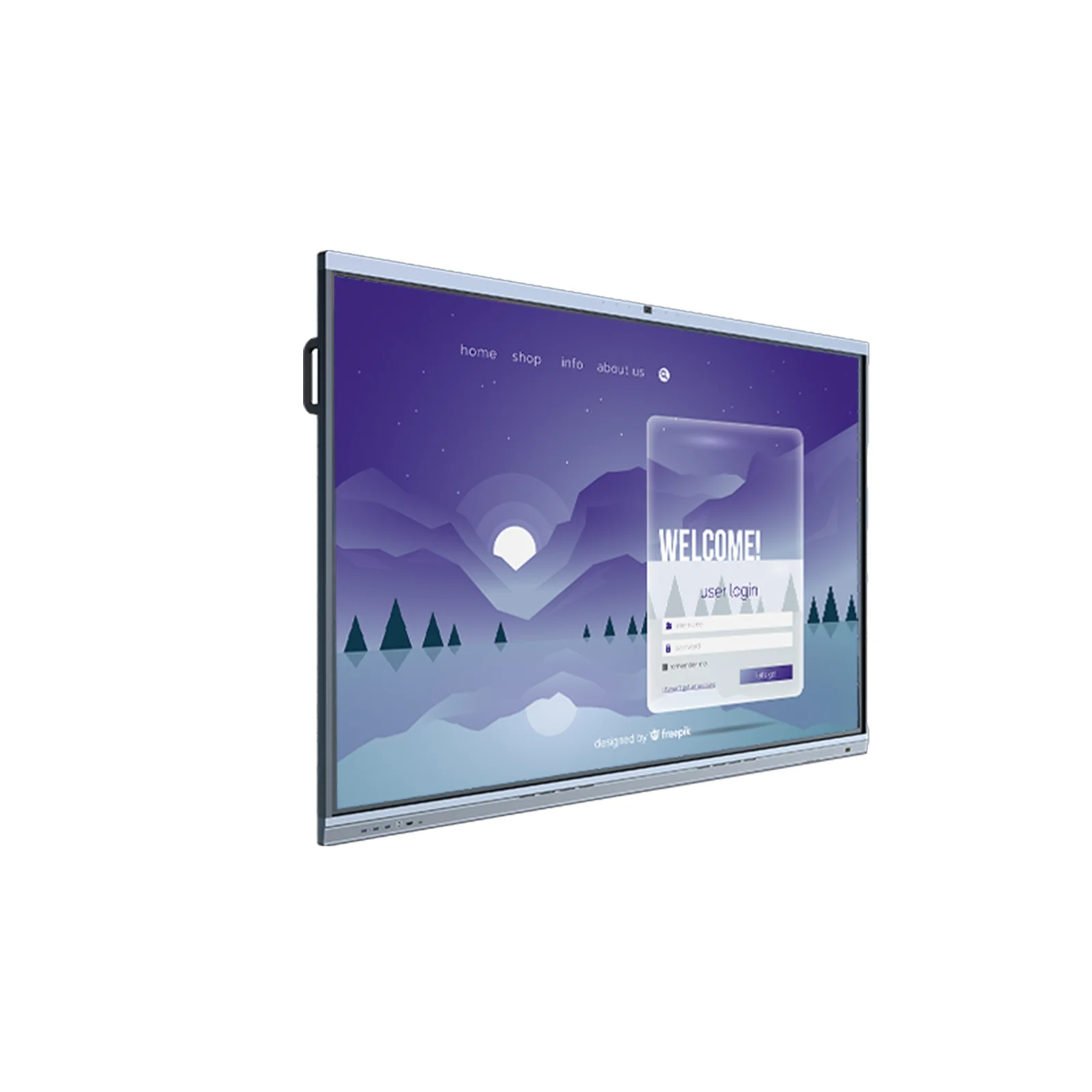 Tacteasy 65-Inch Custom Interactive Digital Board LED Flat Panel board Classroom Smart board Touch Screen Monitor