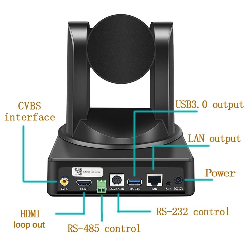Auto Focus 12x Optical Zoom Full HD Live Streaming USB PTZ Conference IP Network Digital Meeting Camera