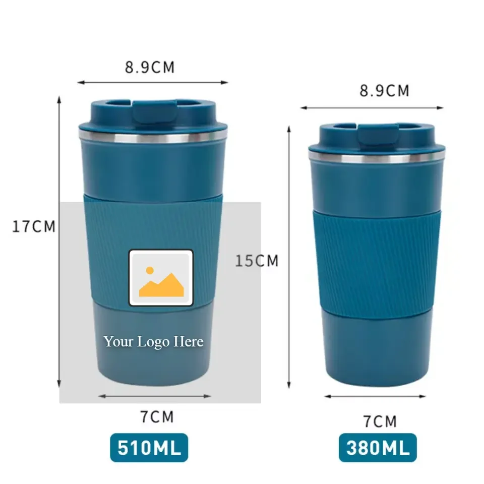 Custom Temperature Control Display Stainless steel Double Wall Coffee Cups Smart Travel Coffee Mugs With Timer