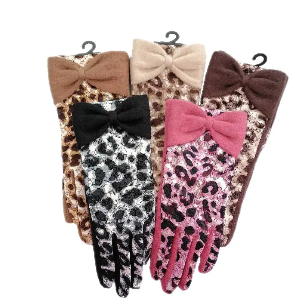 
Christmas winter women fashion warm knitted fitness gloves 