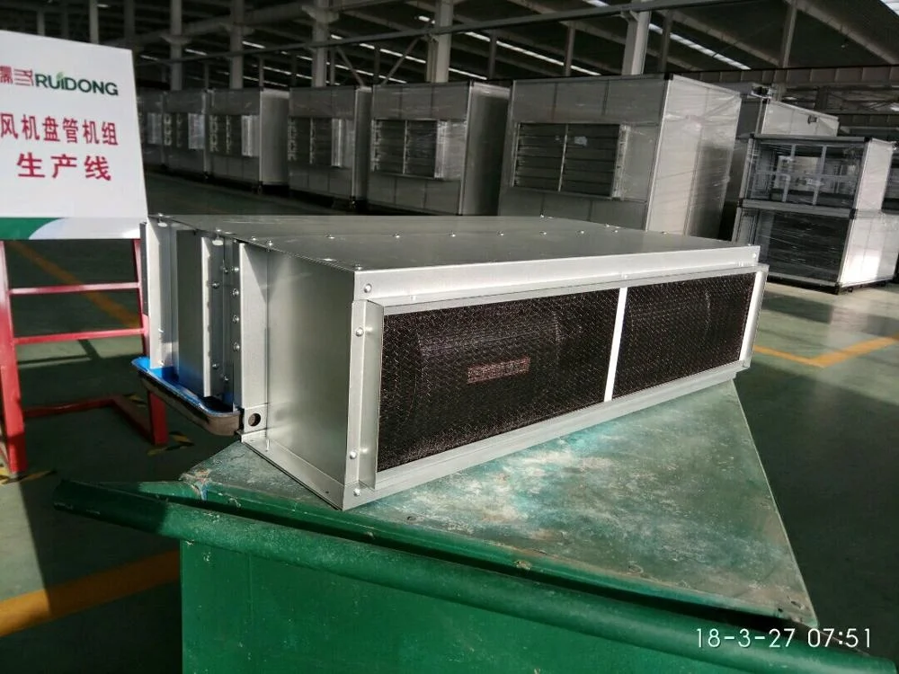 high quality  Ceiling Concealed Water Chiller Fan Coil Unit