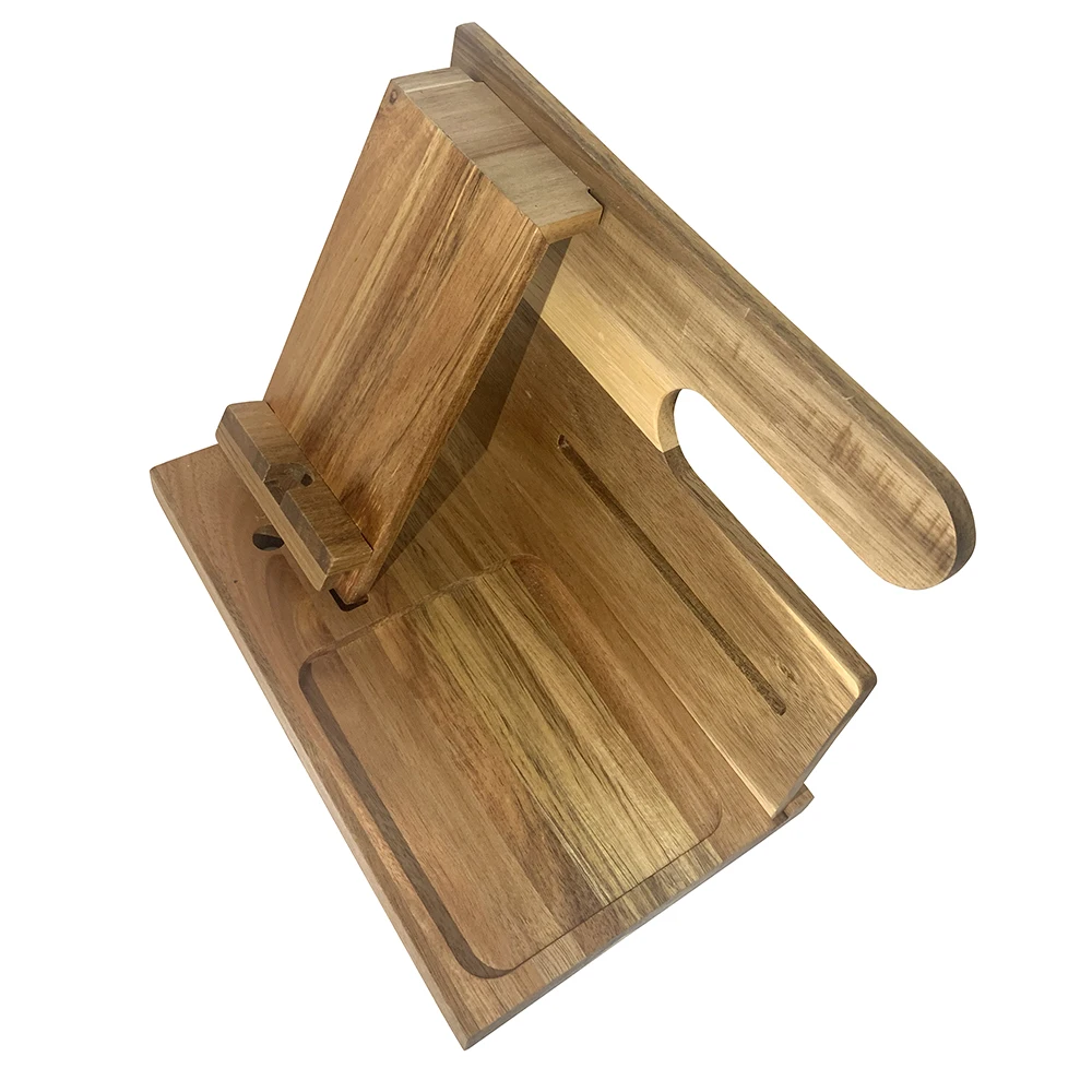 Wooden Phone Docking Station Organizer with Watch Glasses Wallet and Accessories Holder Perfect as a Desk Organizer gift for Men