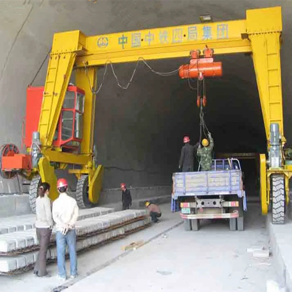 SBR Single Girder Beam Rubber Tire Gantry Crane  for Sale