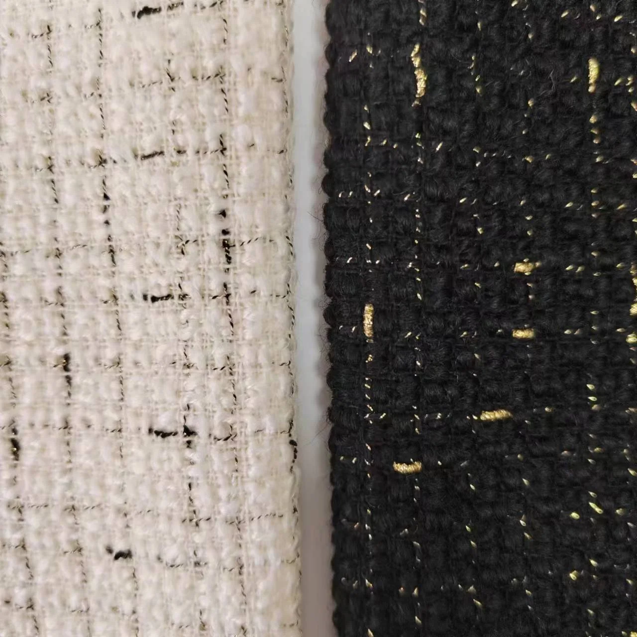 Small stock 520g/m All seasons Beautiful metallic sparkle tweed Clothing and home Textile Upholstery fabric Low Price Fabric