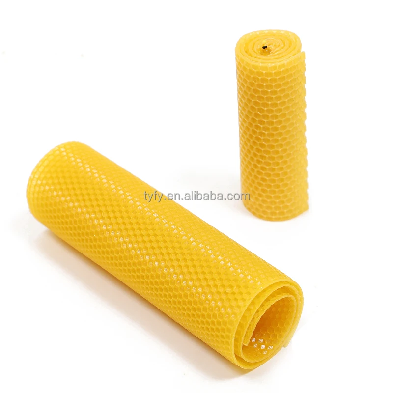 BAQIAN Factory Directly Natural Bee Wax Foundation Sheet Yellow Bee Hive Foundation Pure Beeswax Sheet