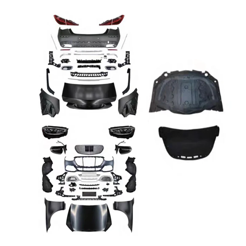 DJZG W221 to W223 MBH style exterior upgrade body kit for Mercedes-Benz S class