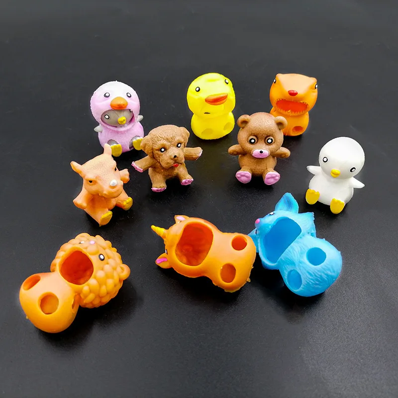 Kids Adult Tricky Depression Pinch Toys Stress Relief Funny TPR Material Cute Ghost Wear Dress Up Bubble Sensory Squeeze Toy