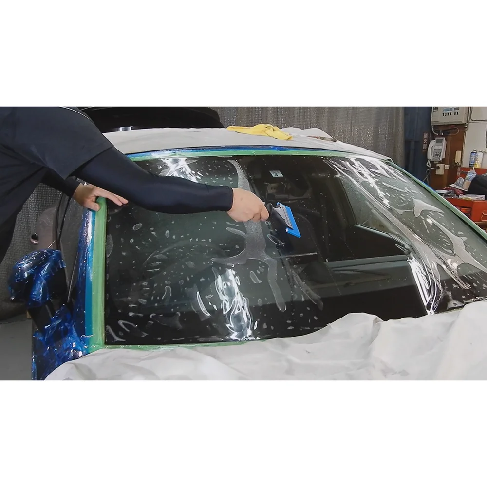 Car windshield exterior protection film for all type vehicles