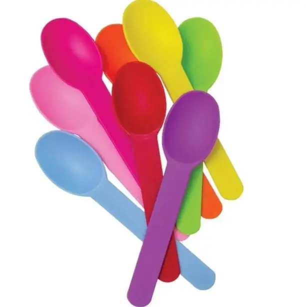 100% biodegradable disposable PLA ice cream spoons yogurt spoons