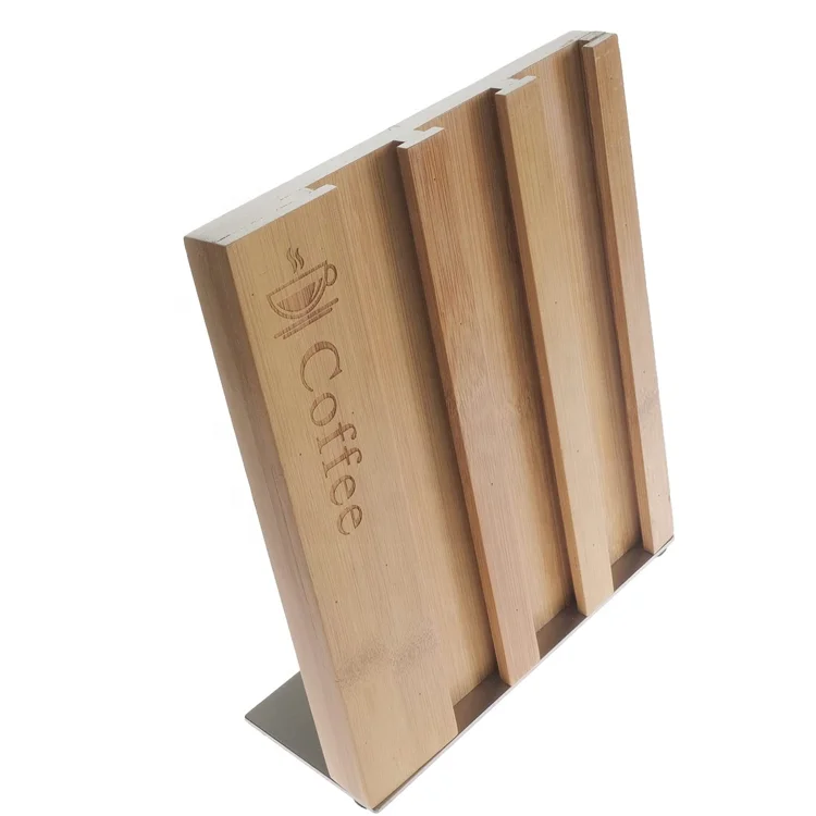 Bamboo Source One Deluxe Pod Organizer Sleek Modern Bamboo Design Holder 21 Pods