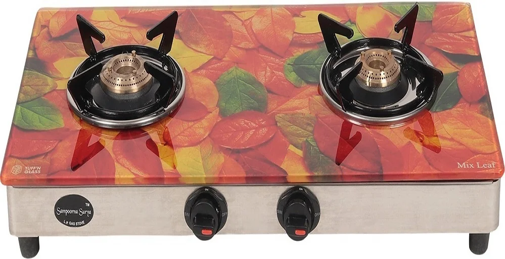 indian digital/ceramic printing gas stove cooktop glass