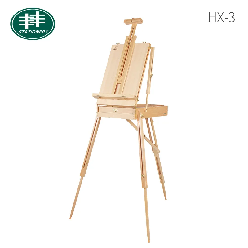 French easel with sketch box art painting easel with shoulder strap french style portable easels