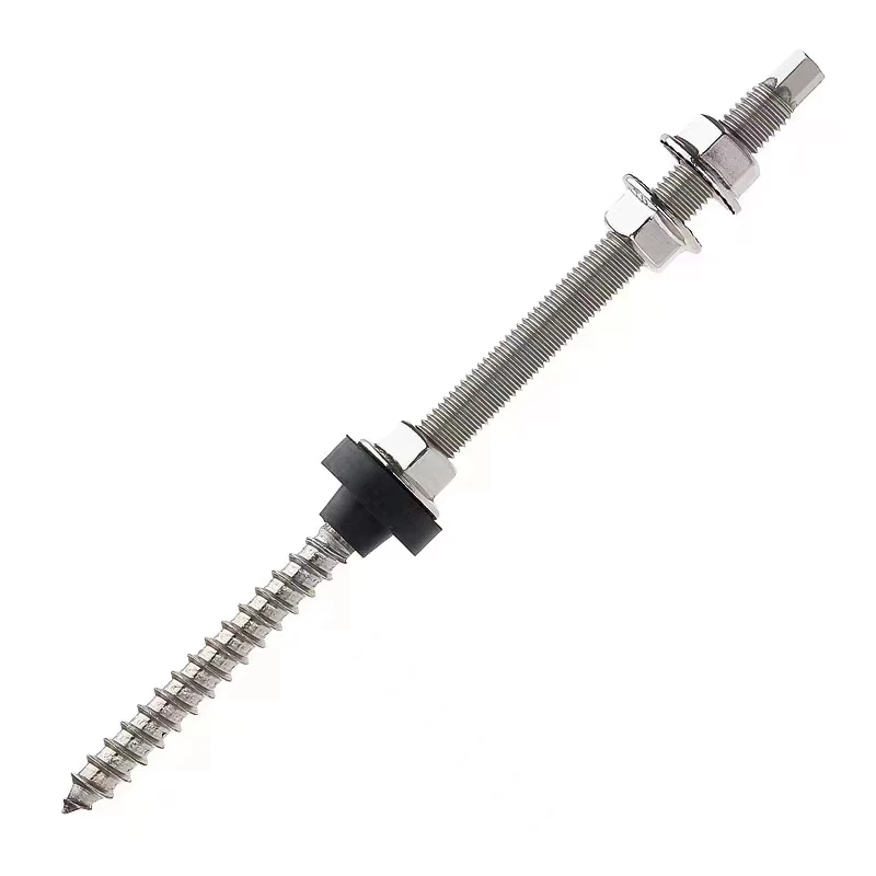 High Quality Stainless steel fastener   304 U bolt with  hex nut Hanger Bolt Solar energy bolt