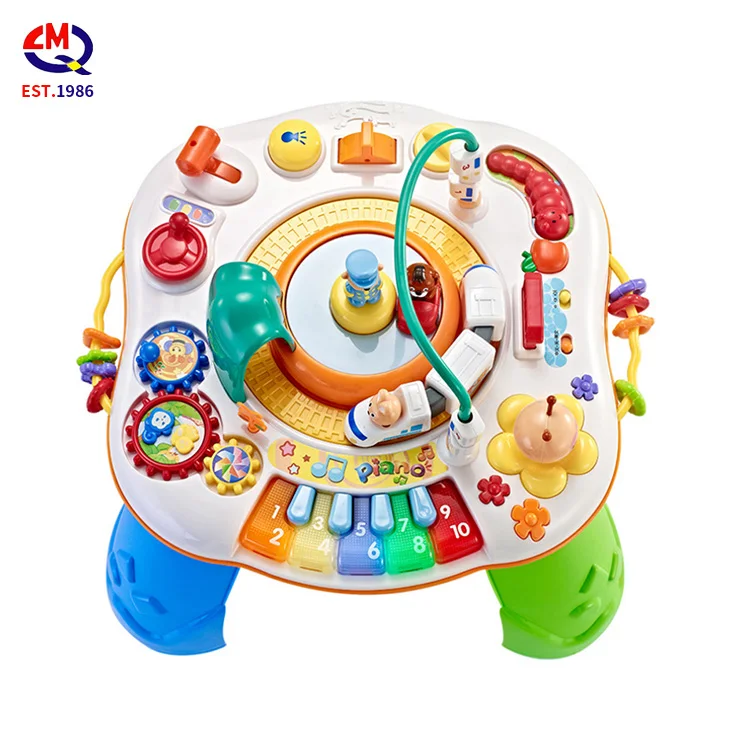 Wholesale Children Multifunctional Early Brain Educational Musical Toy Kids Learning Activity Table Baby Study Toys