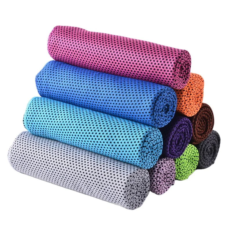 Customized wholesale quick dry sports towel polyester breathable sport cooling ice towel instant cooling towel