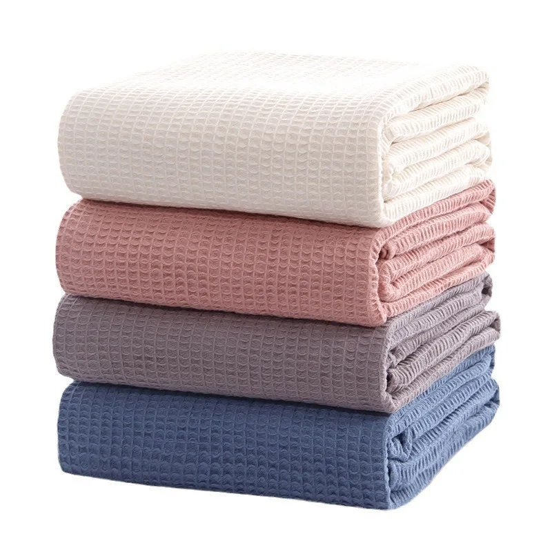 Waffle Pure Cotton Towel Bed Cover Blanket Leisure Nap Air Conditioning Manufacturer Cellular s