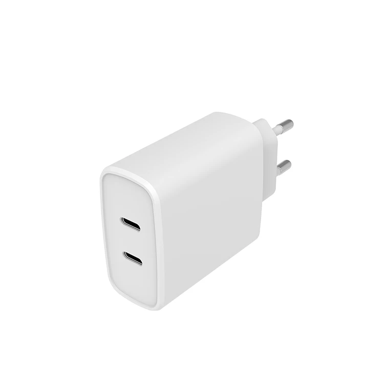  PD3.0 двойное PD18W EU Pulg Type-C USB настенное зарядное устройство 3A макс. ток работает со всеми смартфонами и Планшетными