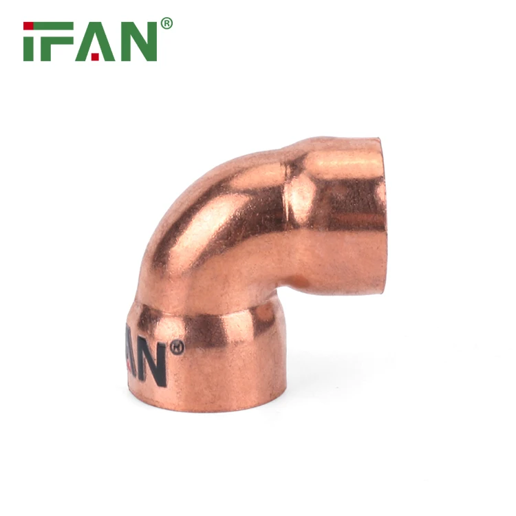 IFAN Cheap Price Copper Pipes Fittings Copper Welding Fitting Plumbing Brass Pipe Connector