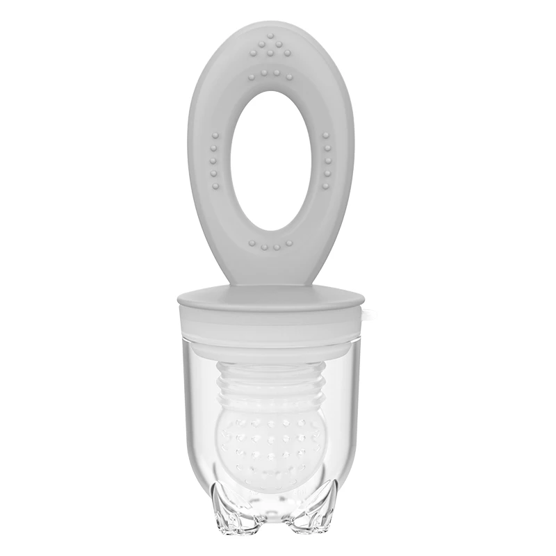 Silicone Fruit Baby Feeder Teether Nipple Fresh Fruit Food Pacifier with Nibble Features for Tooth Development