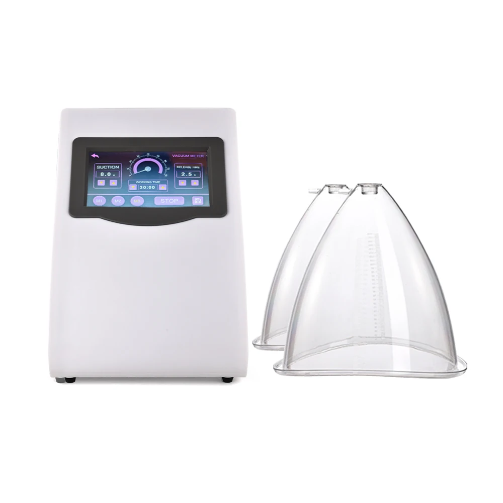 mechanical pump 180ml XL 21cm breast enlargement lift therapy butt lifting vacuum machine with 34 buttock cups
