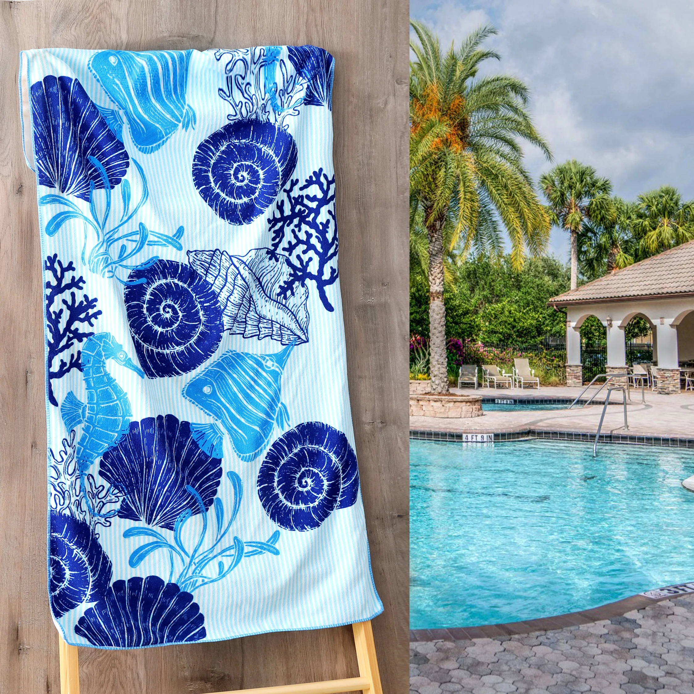 High Quality Microfiber terry Mandala customized Printed Round beach toweltcat beach towels