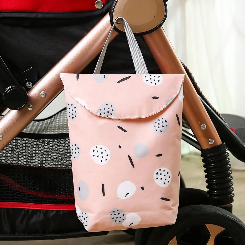 Factory OEM Colorful Reusable Waterproof Oxford Cloth PUL Layer Baby Wetbag