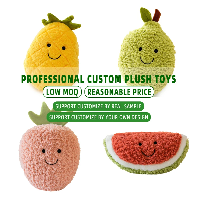 manufacturer custom OEM/ODM cheap low MOQ carrot fruits A variety of fabric colors available stuffed claw machine plush toys