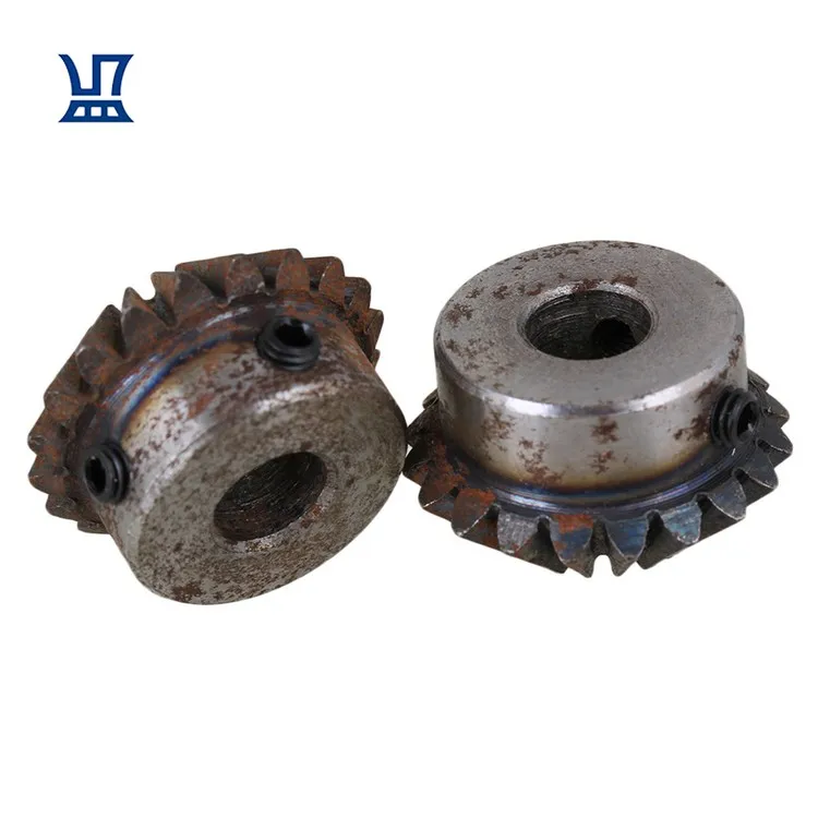 BQLZR Free Shipping 2Pcs Metal Spur Gear 20 Teeth 1.5 Die Precision Bevel Gear 1:1 Matching Tapered Bevel Gear 10mm