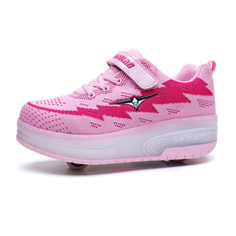 
Roller skates cheap quality sports shoes boys and girls sneakers for Outdoor sports size:28-40 