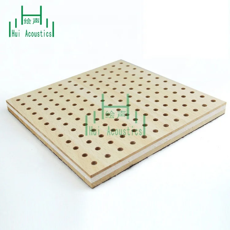 Perforated MDF Acoustic Panel Price Wood Wall Cover Acoustic Perforated Wall