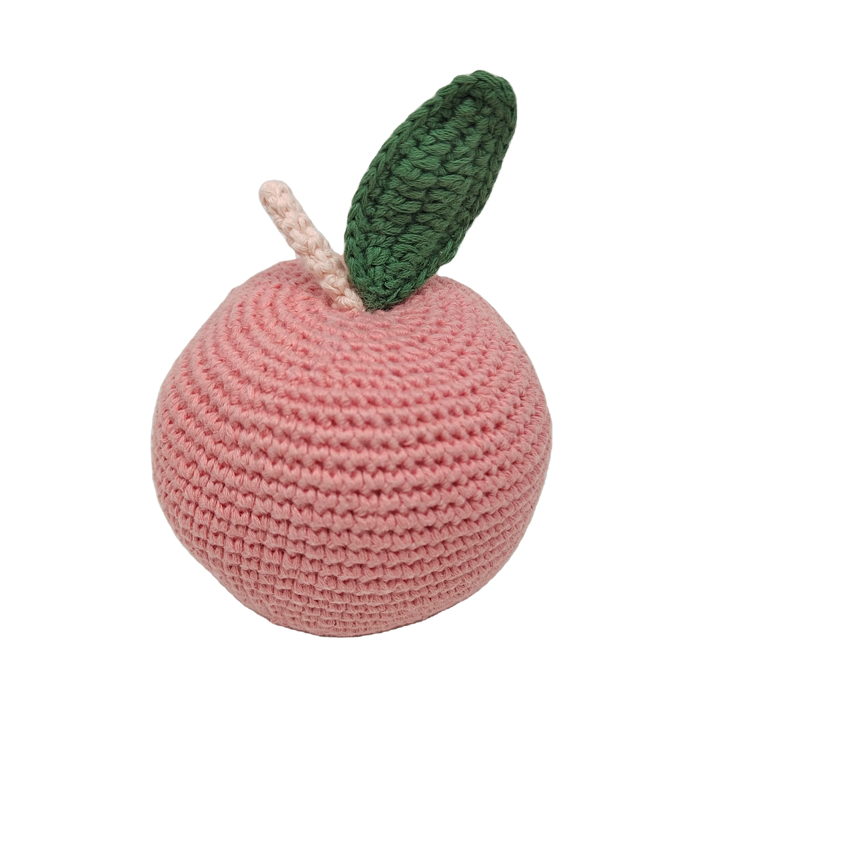 Младенческий Мягкий Вязаный крючком детский игрушечный фрукт цветок гофрированный
