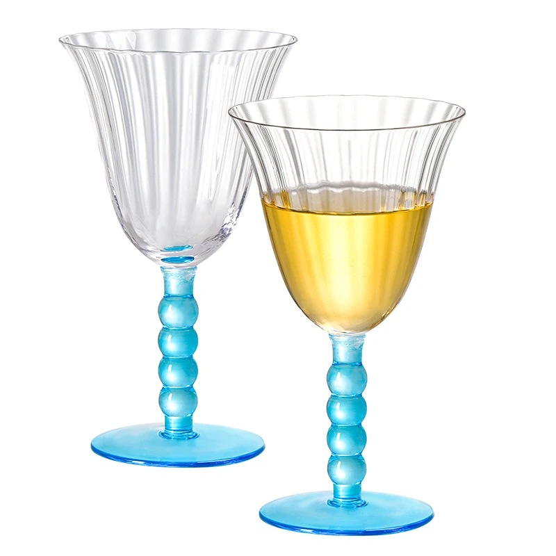 MEIZHILI Glass Cup Wine Glasses Hand Blown Glass Sales Excellent Reusable Top Tropical Western Sport popular Wine Globlet set