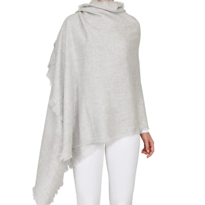 Wholesale AW woven soft cashmere scarves popular outdoor wear comfortable warm pashmina scarf