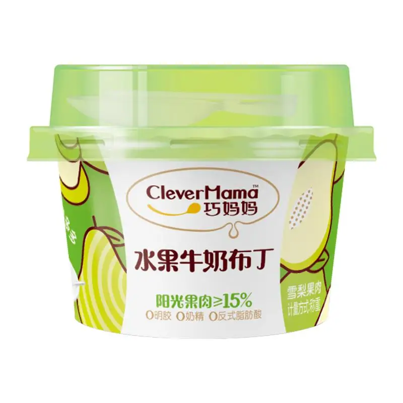 Clever Mama 85g Low Fat Zero Gelatin Wholesale Pear Halal Fruit Coconut Konjac Jelly Pudding