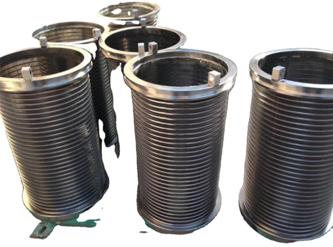 Stainless Steel 304 316 Sieve Cylinder Johnson Welded Wedge Wire Screen Mesh