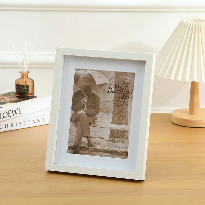 Family Wedding Wooden Picture Frame 4x6 Rustic Photo Frames With Love Heart