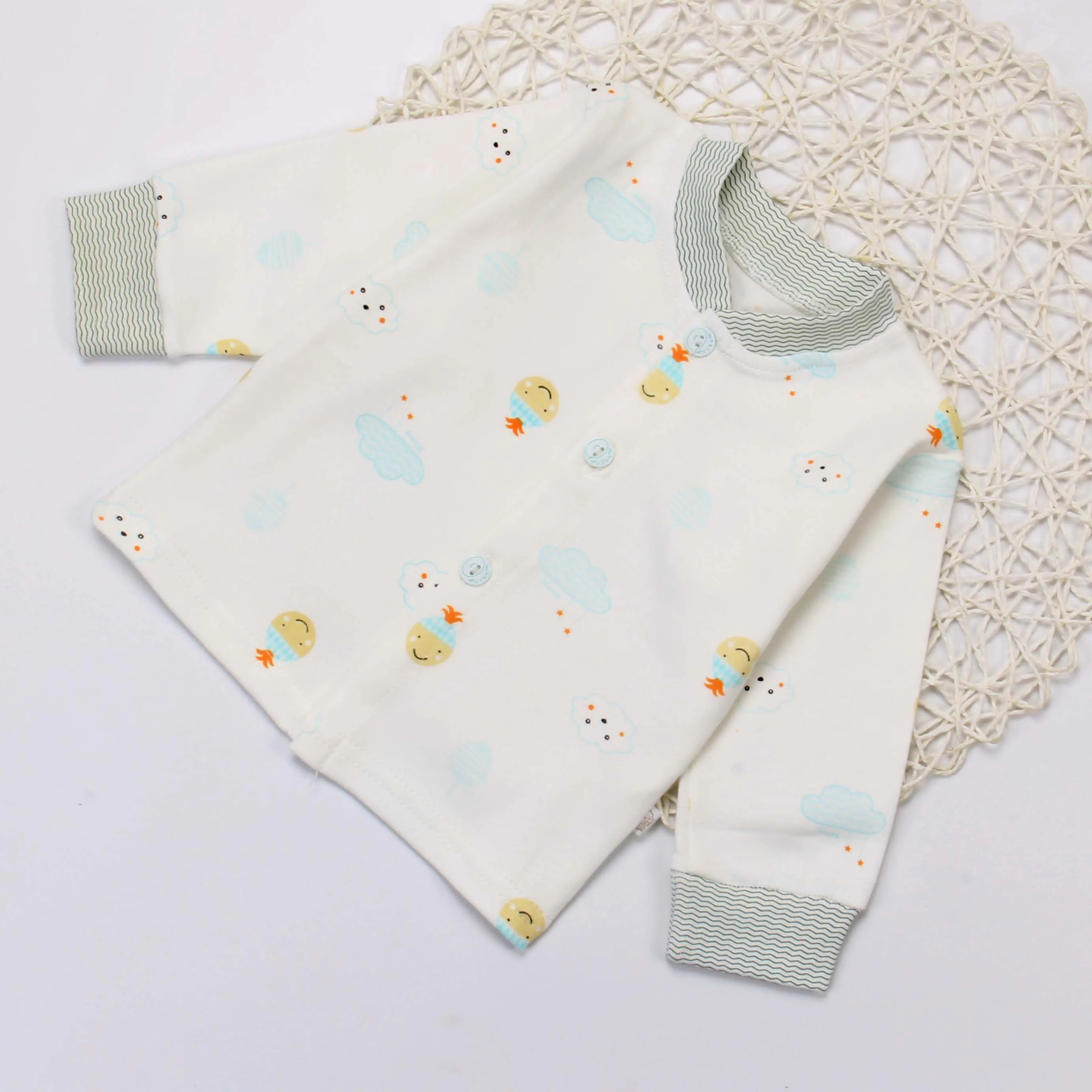 
Baby clothing brand wholesale spring and autumn baby pajamas new design baby underwear 0-3 years old T-shirt 