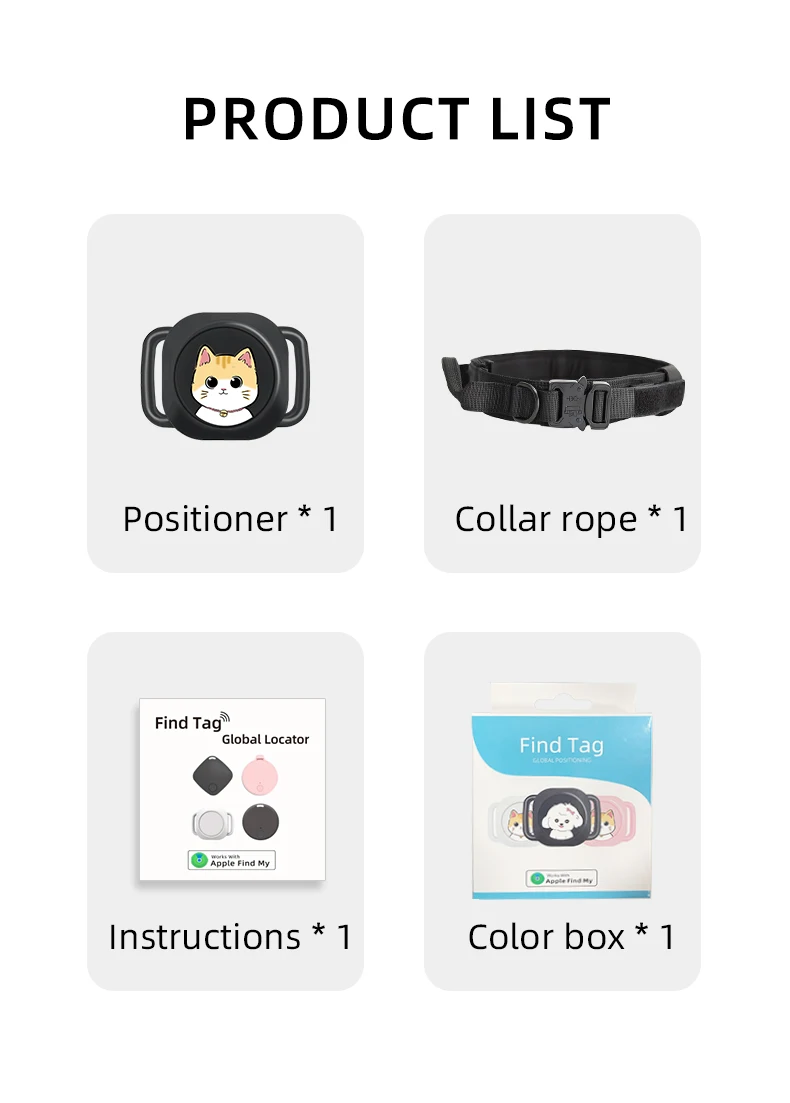 New  Long-lasting pet GPS collar mini gps tracker Essential for pet owners use Find my app
